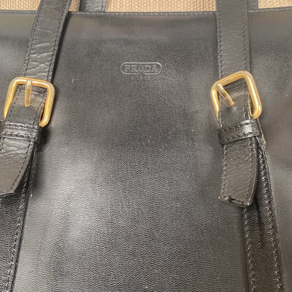 Vintage RARE Prada Milano black leather classic bag - Picture 4 of 10